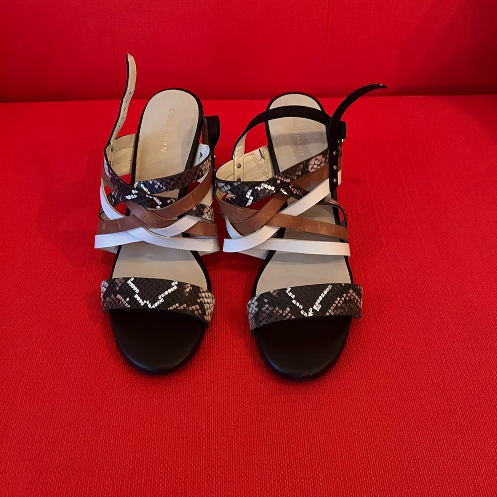Cole Haan Women's Strappy Sandals - Black, Brown, White